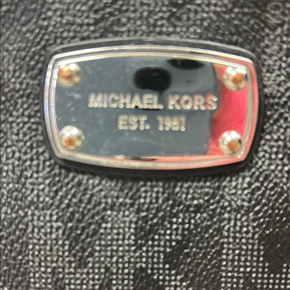 Michael Kors Black Crossbody Bag with Signature Monogram